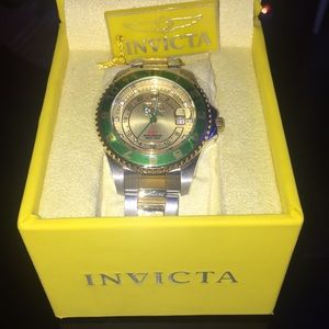 Invicta Watch plastic cover still on face & back